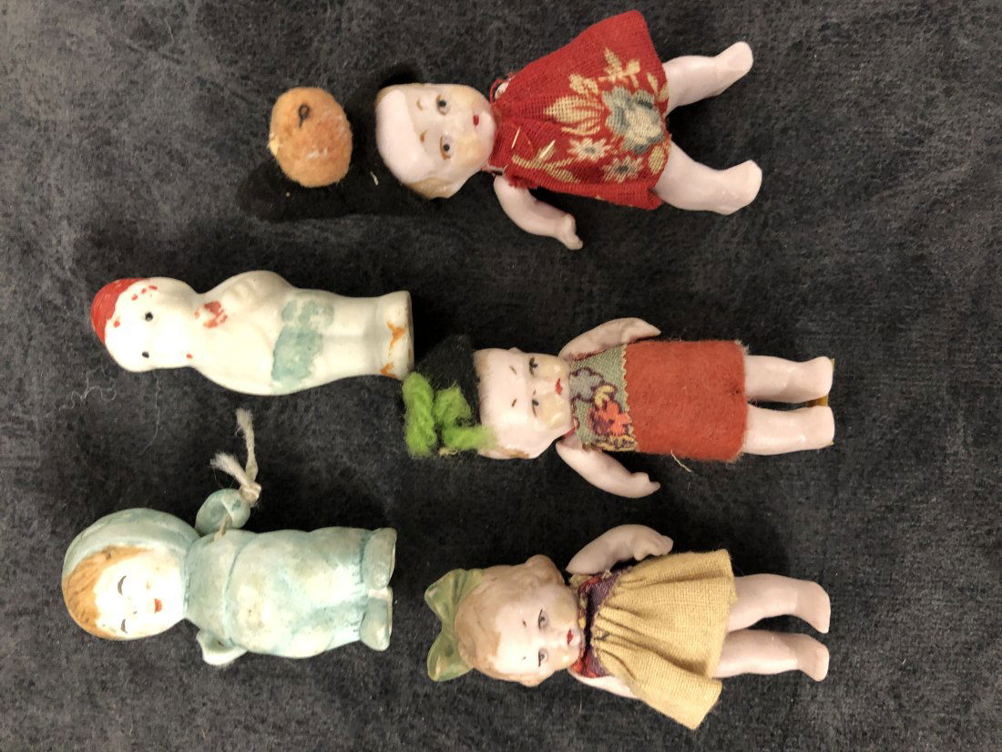 Collection 5 Bisque Kewpie Style Dolls (1 of 6)
