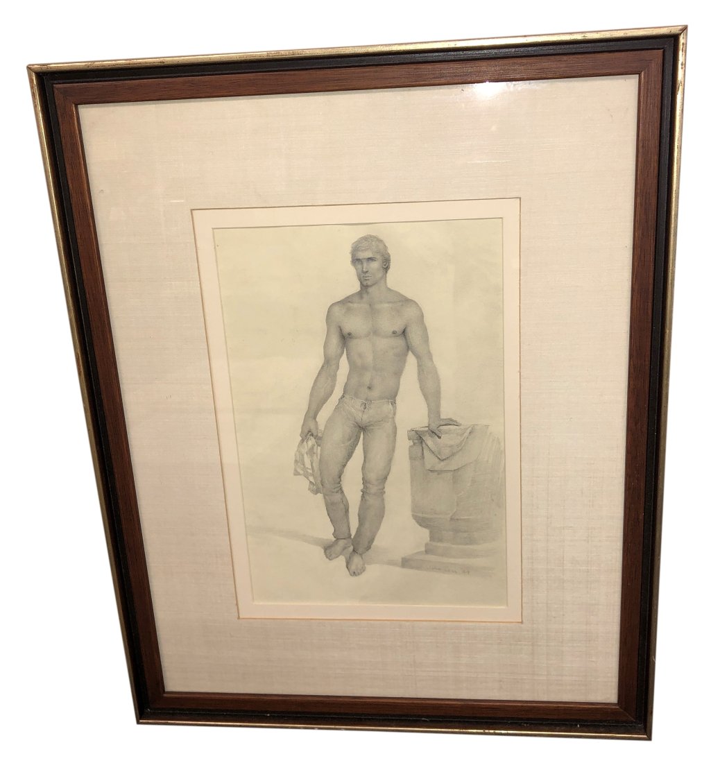 John Lear Signed Graphite on Paper Art (1 of 5)