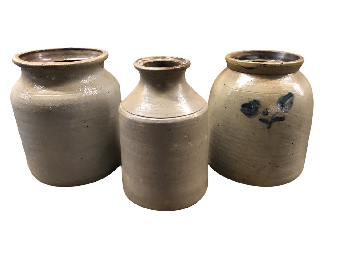 Collection 3 19th Century Salt Glaze Stoneware pottery (1 of 1)