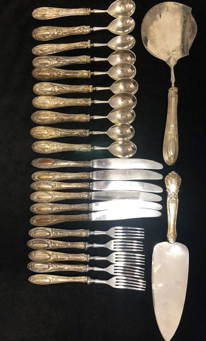 Continental 800 Silver 23 pieces Flatware (1 of 9)