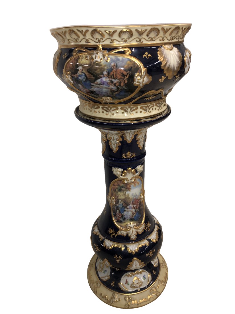 Fantastic Large French Style JardiniÃ¨re & Pedestal (1 of 6)