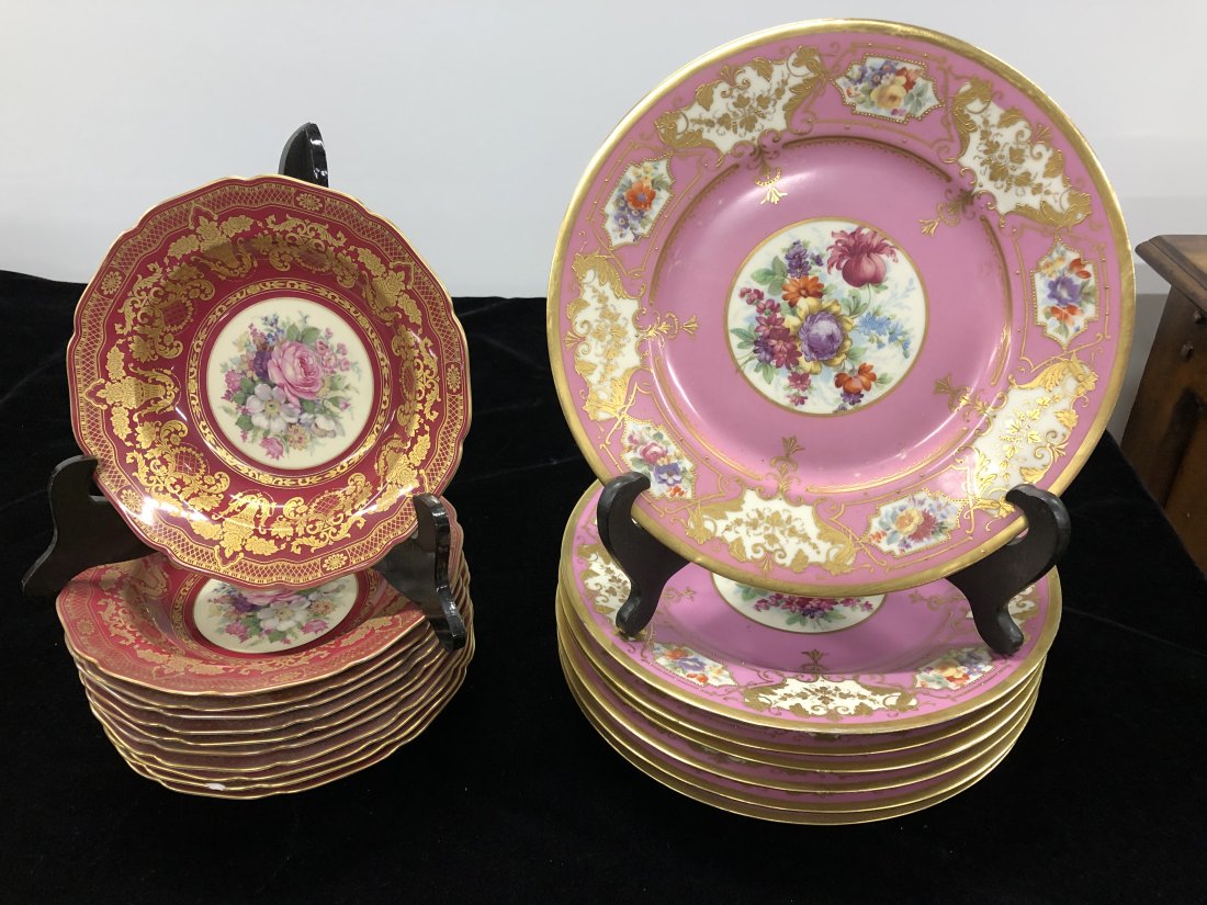 18 Gold Trim Cabinet Plates (1 of 7)