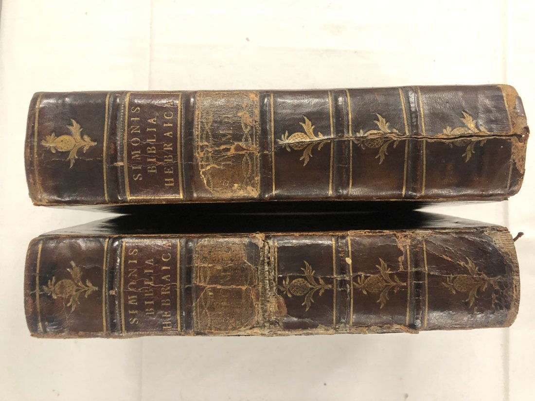 Judaica 1767 Hebrew Bible 2 volumes. (1 of 12)