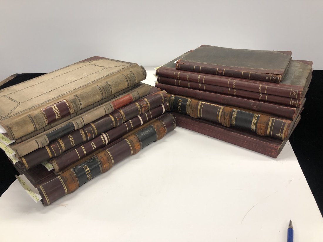 12 volumes Odd Fellows Bound Minutes (1 of 9)