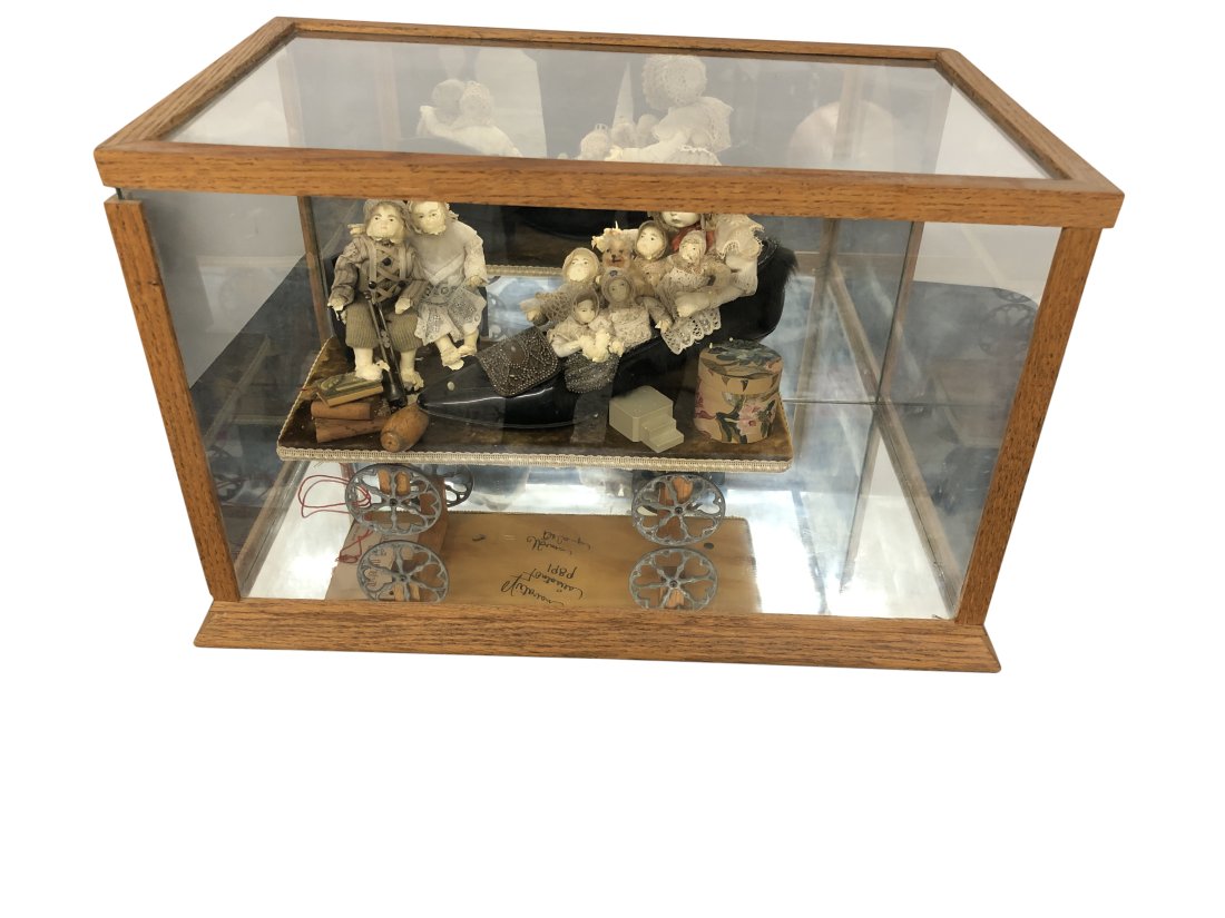 Old Lady in Shoe In glass Case (1 of 5)