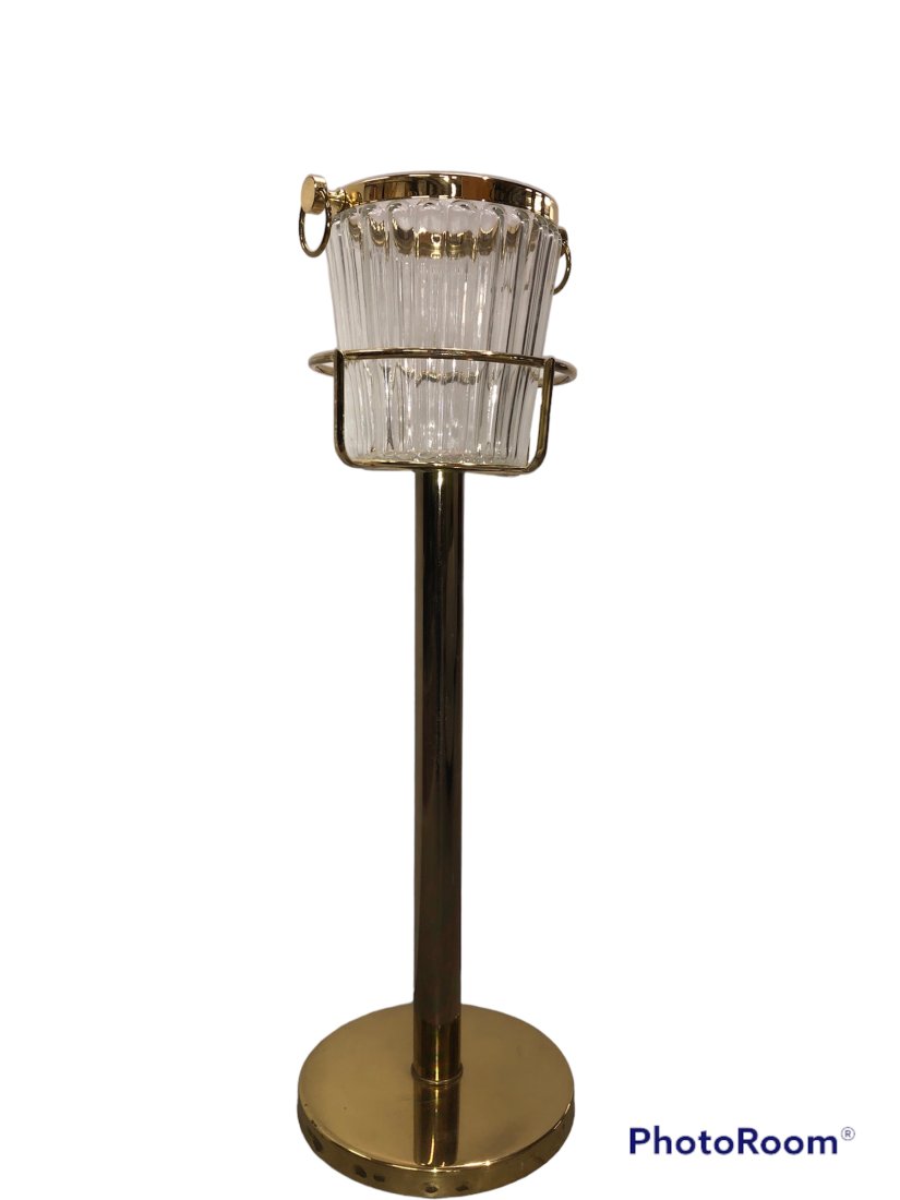 Brass Champagne Ice Bucket & Stand (1 of 3)