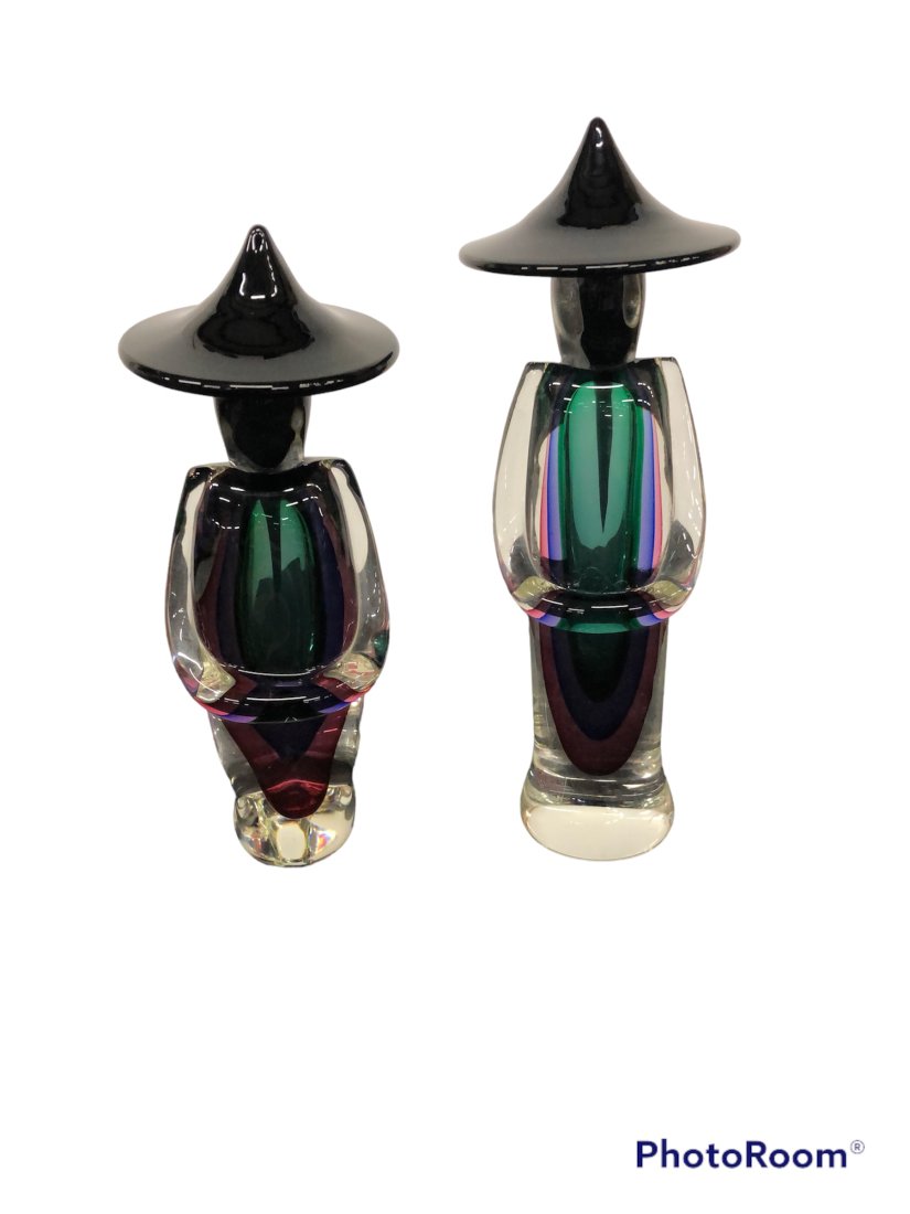 Asian Murano Glass figures - set (1 of 7)