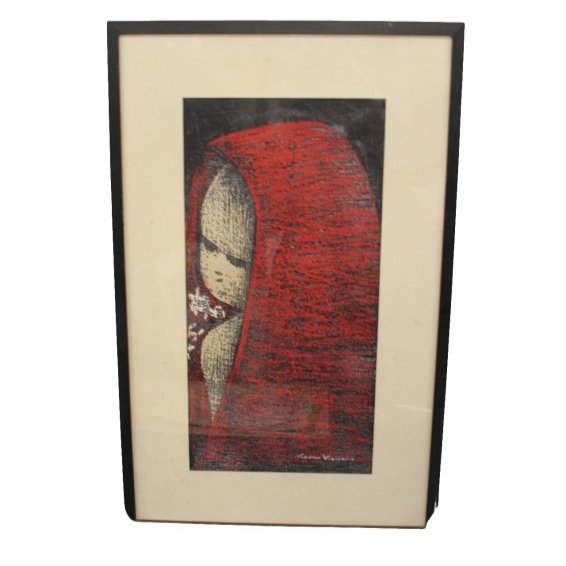 Japanese Woodblock by Kaoru Kawano (1 of 5)