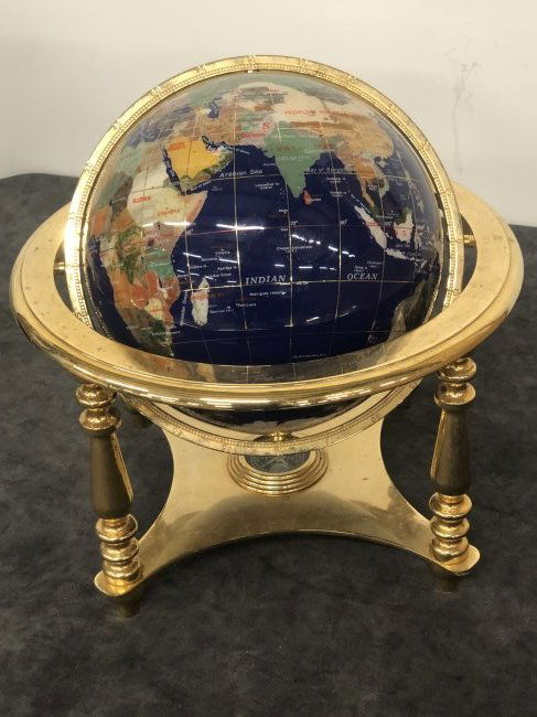 Blue Lapis Ocean Table Top World Globe (1 of 6)