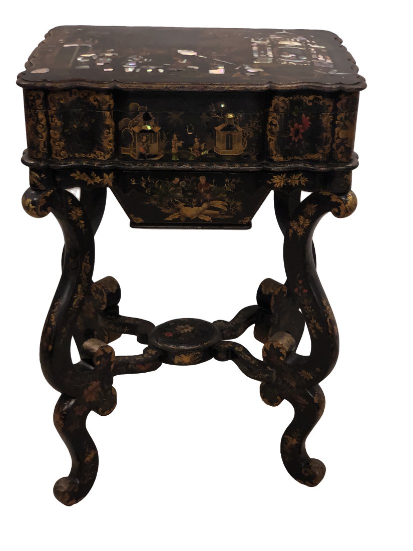 Mother of Pearl Floor Standing Jewelry Box (1 of 8)