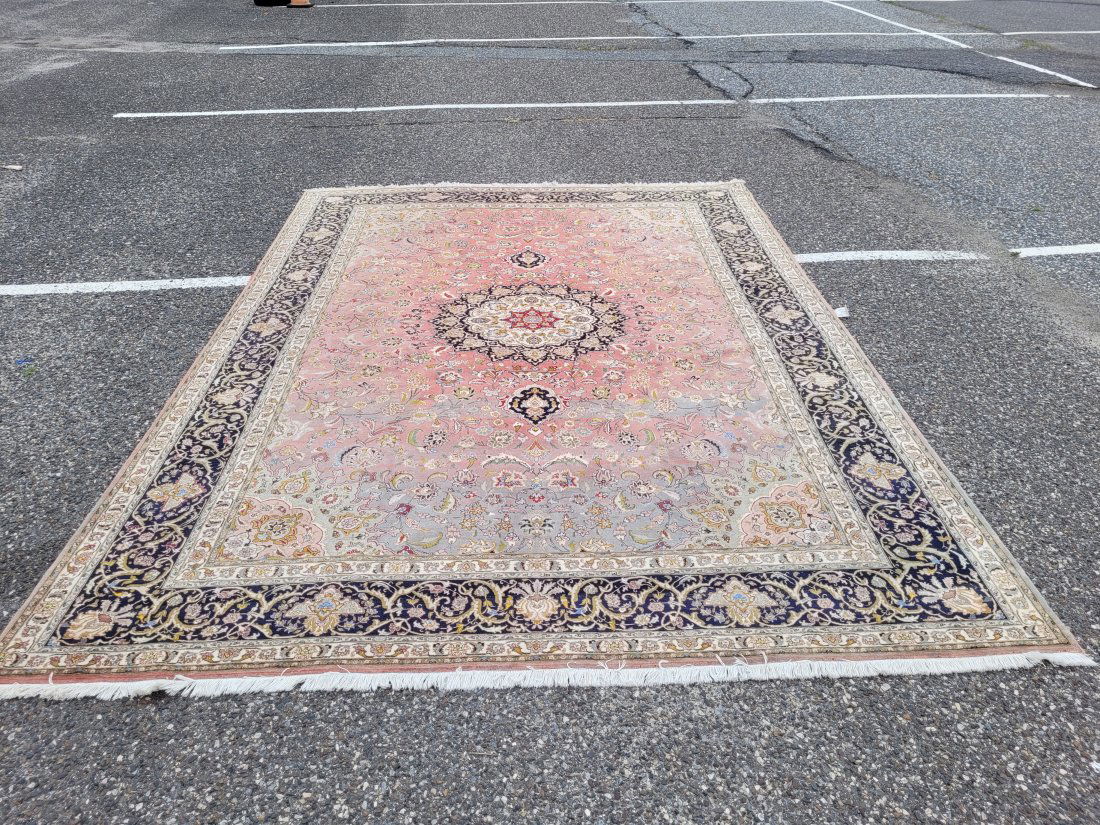 Large Vintage Handwoven Persian Kashan Carpet (1 of 5)