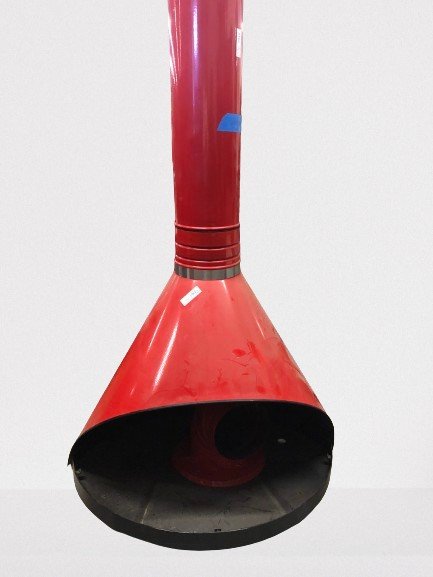 MCM Hooded Red Enamel Fire Place / Pit (1 of 1)