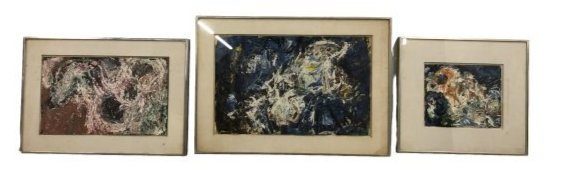 FRED G. HAUCK (American 1905 - 1960) Collection 3 Abstracts: FRED G. HAUCK (American 1905 - 1960) collection 3 abstracts. circa 1960. Gouache on paper Dimensions: Condition : Expand photos to see additional details. For more information or condition report emai