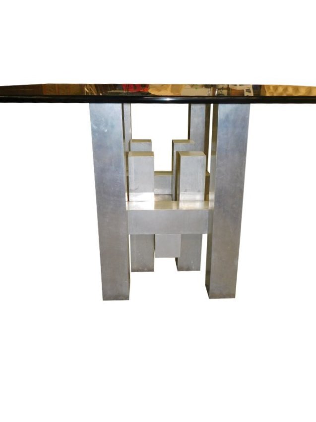 Paul Evans Vintage Skyscraper Aluminum Dining Table (1 of 3)