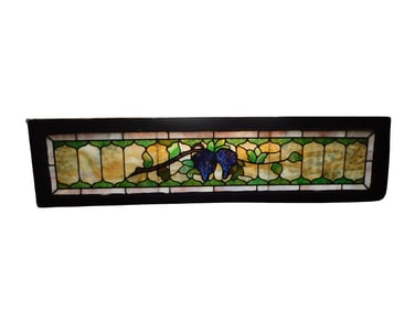 Antique Stained Glass Transom Window