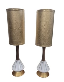Pair of Mid Century Modern Petite Lamps