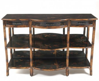 Theodore Alexander Faux Bamboo Console