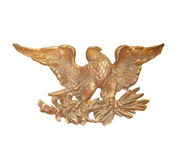 Antique Carved Composite Eagle