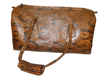 Snake Skin Purse Overnight Bag