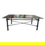 Giacometti Style Glass Top Table