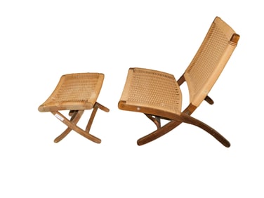 Sling Chair and Ottoman