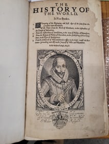 Rare Book Sir Walter Raleigh History of the World 1614 1st  Edition