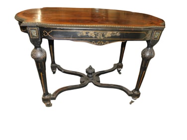 Fine Inlaid Antique Rosewood Victorian Center Table