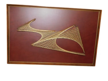 Mid Century Modern String Art Sculpture