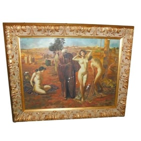 Signed Oil on Board J Morris Persian Scene