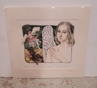 Lithograph AD By Lea Bradovich
