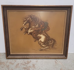 Pastel Horse Rider Umberto Roberto (Roman)