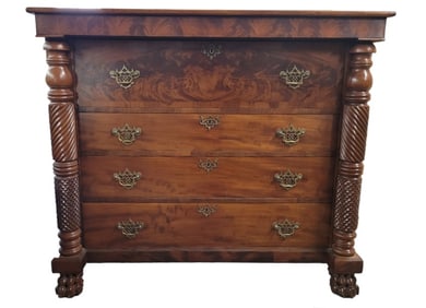 American Claw Foot Empire Chest