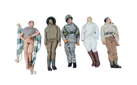 5 Vintage GI Joe's