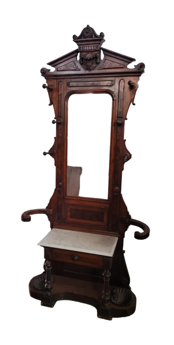 Rare Tall Victorian Coat Rack Umbrella Stand by Brooks (1 of 3)