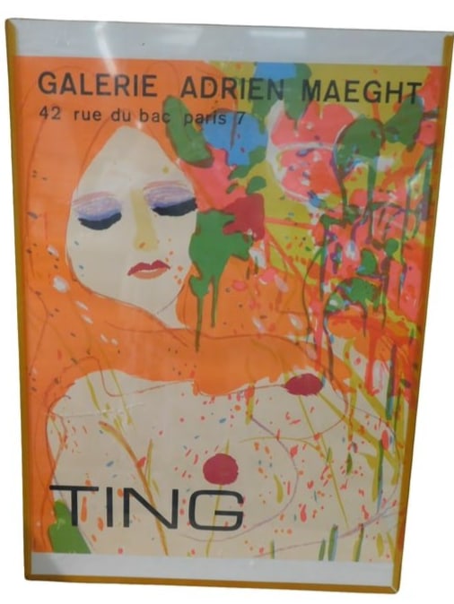 Walasse Ting Exposition Poster 1974 (1 of 1)