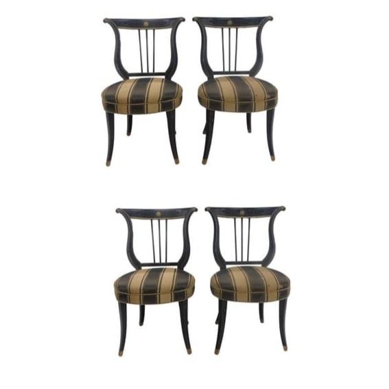 Lyre Back Directoire Chairs - Set of 4 (1 of 1)