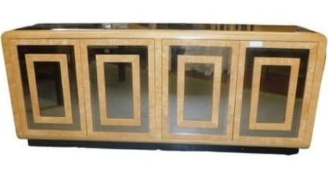 Rom Weber Vintage Burlwood Dresser with Mirror (1 of 2)