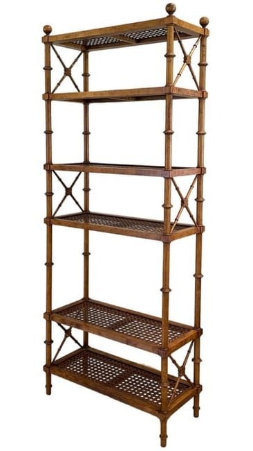 Faux Bamboo Etegere (1 of 1)