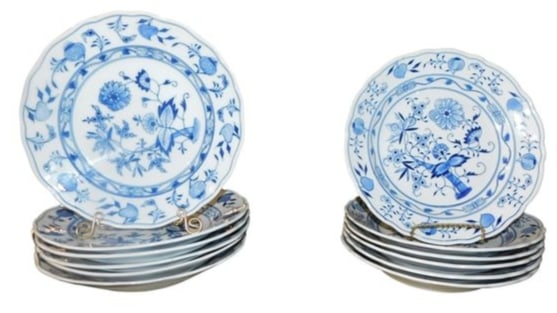 Meissen Blue Onion Plates - 12 pieces (1 of 4)