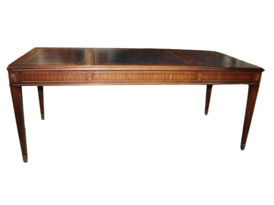 Solid Mahogany Leather Top Executive Desk (1 of 4)