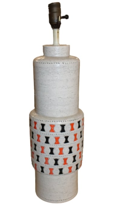 Aldo Londi for Bitossi Mid Century Modern Lamp: Aldo Londi for Bitossi Mid-Century Modern Lamp22 “ h x 6.5 w