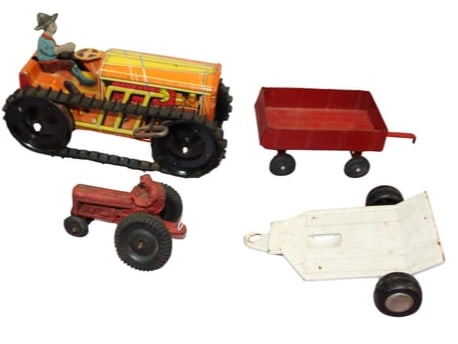 Mixed  4 piece Tin Toy Lot (1 of 1)