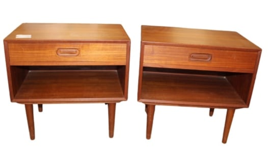 Pair of Johannes Andersen for Dyrlund teak nightstands - rare! (1 of 1)