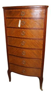 Schmieg & Kotzian Lingerie Chest - 2 of 2: Lingerie chest by Schmieg and Kotzian.This chest measures 45Hx21Wx16.5DPlease note that the third photo shows both lingerie chests as a matched pair. This is for one chest only. The other chest is lot