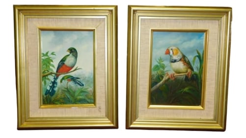 Pair of Bird Paintings