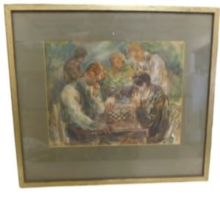 Maurice Sievan "Checkers Game"