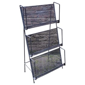 Mid Century Folding Magazine Rack