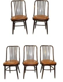 Set of 5 Bentwood Chairs
