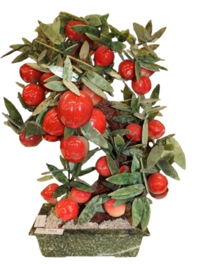 Chinese Hardstone Peachtree Sculpture (1 of 2)