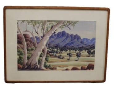 Walter Ebatarinja, Australian (Aboriginal) Watercolor